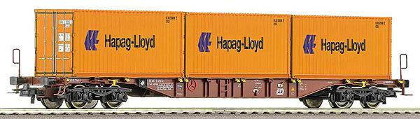 4-axle Flat car with 3 Containers &quot;Hapag-Lloyd&quot;<br /><a href='images/pictures/Roco/66634.jpg' target='_blank'>Full size image</a>